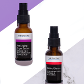 AM / PM Serum Bundle: Anti-Aging Super Serum 1 oz & Retinol Serum 1 oz